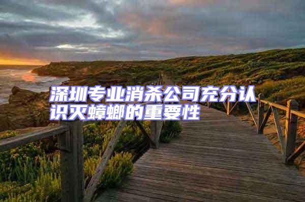 深圳專業(yè)消殺公司充分認(rèn)識(shí)滅蟑螂的重要性