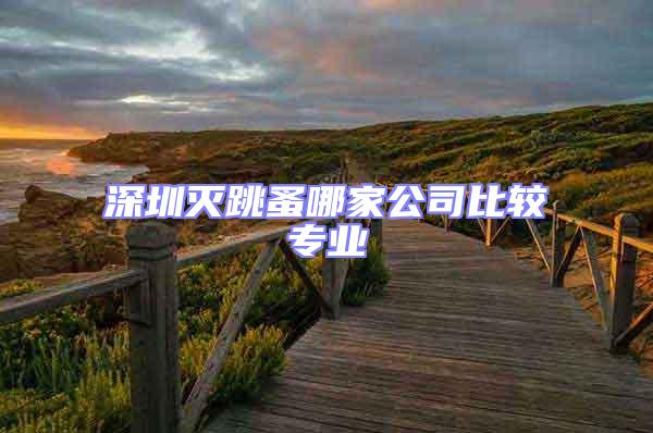 深圳滅跳蚤哪家公司比較專業