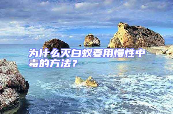 為什么滅白蟻要用慢性中毒的方法？