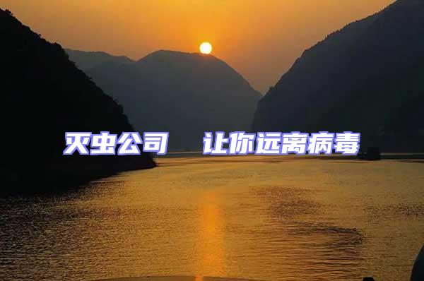 滅蟲公司 讓你遠離病毒