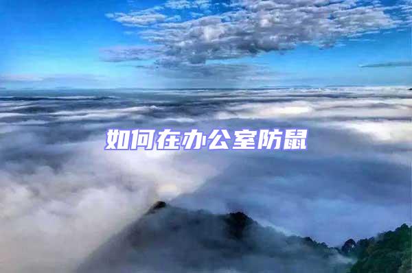 如何在辦公室防鼠