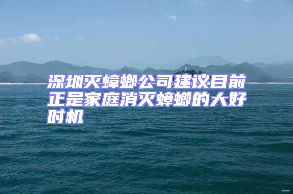 深圳滅蟑螂公司建議目前正是家庭消滅蟑螂的大好時機(jī)