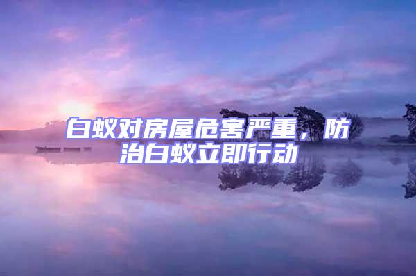 白蟻對房屋危害嚴重,防治白蟻立即行動