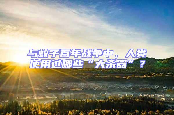 與蚊子百年戰(zhàn)爭中,人類使用過哪些“大殺器”?