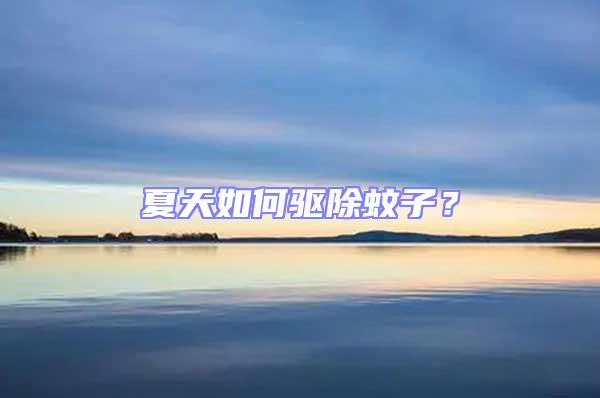 夏天如何驅除蚊子？