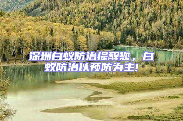 深圳白蟻防治提醒您,白蟻防治以預(yù)防為主!