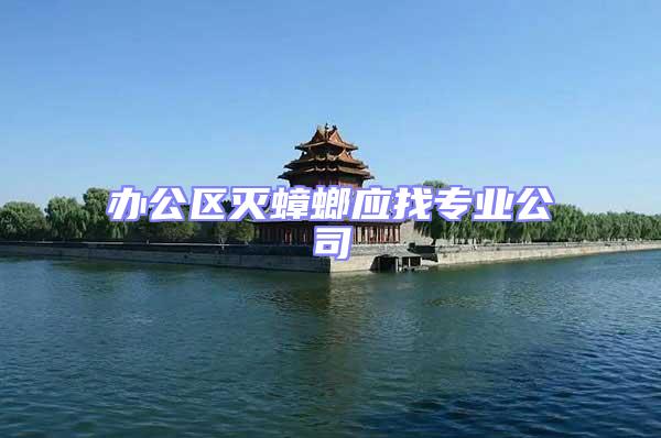 辦公區滅蟑螂應找專業公司