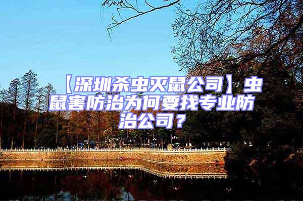 【深圳殺蟲滅鼠公司】蟲鼠害防治為何要找專業(yè)防治公司？