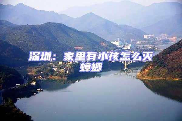 深圳:家里有小孩怎么滅蟑螂