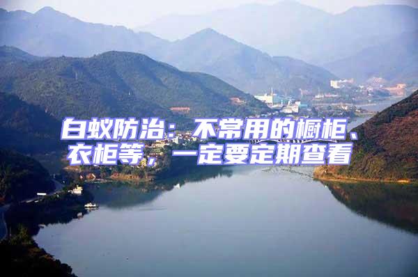 白蟻防治：不常用的櫥柜、衣柜等，一定要定期查看