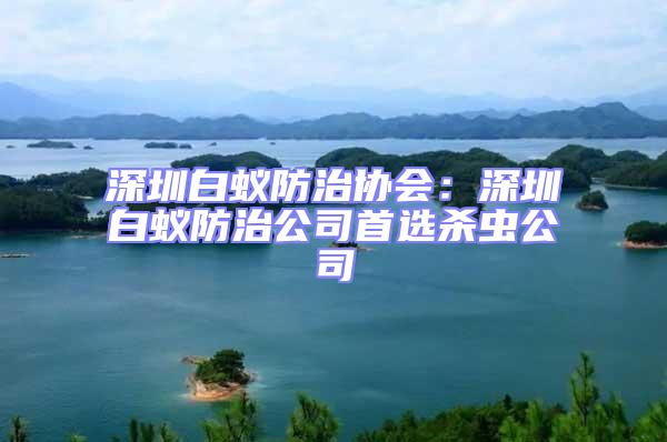 深圳白蟻防治協會:深圳白蟻防治公司首選殺蟲公司