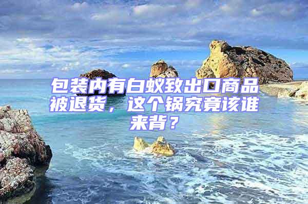 包裝內有白蟻致出口商品被退貨,這個鍋究竟該誰來背?