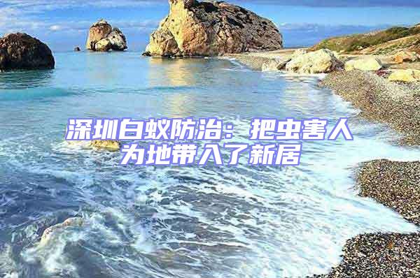 深圳白蟻防治:把蟲害人為地帶入了新居
