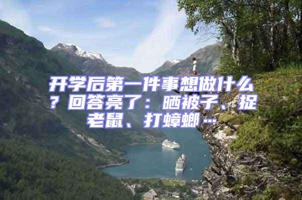 開學(xué)后第一件事想做什么？回答亮了：曬被子、捉老鼠、打蟑螂…