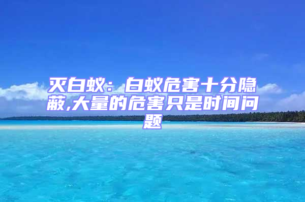 滅白蟻：白蟻危害十分隱蔽,大量的危害只是時間問題