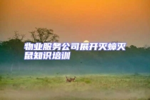 物業(yè)服務(wù)公司展開滅蟑滅鼠知識培訓(xùn)