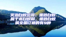 滅治白蟻公司：堆砂白蟻屬于木白蟻科，堆砂白蟻屬全國訂明的有9種