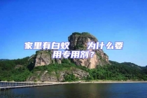 家里有白蟻   為什么要用專用劑？