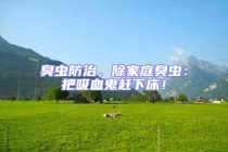 臭蟲防治，除家庭臭蟲：把吸血鬼趕下床！