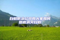 白蟻防治公司教大家如何徹底消滅白蟻