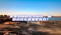 家里有蟑螂怎么消滅，蟑螂藥放在哪里更有效？