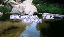 深圳白蟻防治站，千里之堤毀于蟻穴