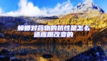 蟑螂對藥物的抗性是怎么適應跟改變的