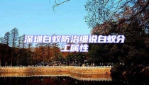 深圳白蟻防治細(xì)說白蟻分工屬性