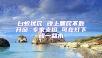 白蟻擾民 晚上居民不敢開窗 專家支招 可在燈下放一盆水